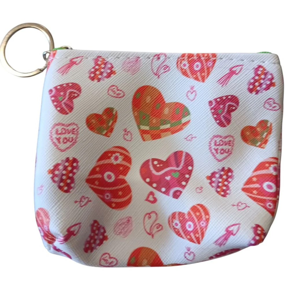 Set of 6 Valentine's Coin Purses! Adorable on their own or to gift small items!